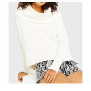 Miss Selfridge Cowl Neck Cropped Sweater